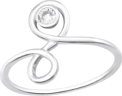 Produktbild von Damen Ring Silber 925 mit Zirkonia 52 (16.5 mm Ø)