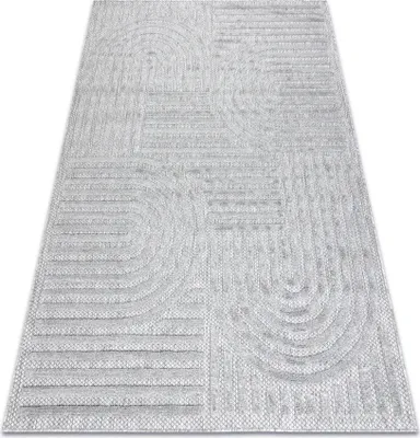 Produktbild von Teppich SANTO SISAL 0989 geometrisch grau Grau 160x220 cm