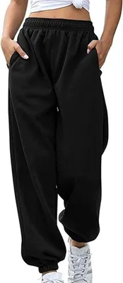 Produktbild von Damen-Sporthose aus Baumwolle mit hoher Taille