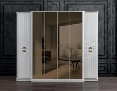 Immagine prodotto di Mobili per la camera da letto Armadio in legno Armadio in stile moderno bianco nuovo