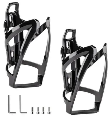 Produktbild von Flaschenhalter Fahrrad 2er-Pack Ultraleicht Schwarz für Rennrad Mountainbike