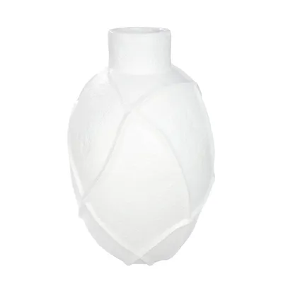 Produktbild von Gilde Bodenvase, "Linhas", Kunstharz, weiß, VE 1, H. 57,5 cm, D. 36 cm  52685