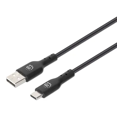 Produktbild von MANHATTAN USB Kabel 2.0 C -> A St/St  1.00m schwarz