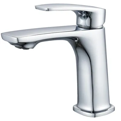 Produktbild von Waschtischarmatur Einloch Messing Chrom Heiß-Kalt 3/8" Anschlüsse