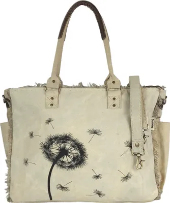 Produktbild von Sunsa Damen große Handtasche. XXL Tasche aus Canvas & Leder.