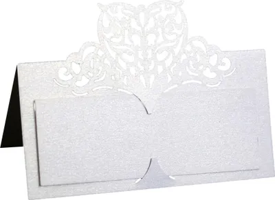 Obrázek produktu pro Balení 50 řezaných srdíček ve tvaru dutého čísla stolu s názvem Place Card pro svatební setkání Coforrence Party Decoration