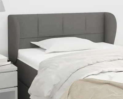 Produktbild von The Living Store Kopfteil mit Ohren Dunkelgrau 83x23x78/88 cm Stoff