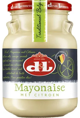 Zdjęcie produktu dla Devos Lemmens Majonez z Cytryną 350 g – Kremowy sos cytrynowy