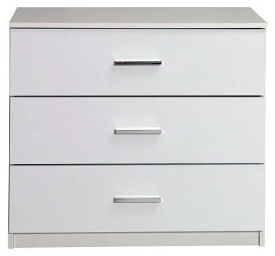 Produktbild von Schubladenkommode Siena Kommode 93x42x80,5cm mit Schubladen weiß Hochglanz
