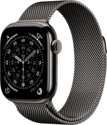 Immagine prodotto di Apple Watch Series 11 GPS + Cellular 42mm Cassa Titanio Ardesia con Loop Milanese Ardesia