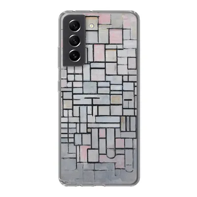 Produktbild von MuchoWow® Handyhülle Schutzhülle Hülle für Samsung Galaxy S21 FE Komposition 6 - Piet Mondrian Silikon Softcase Handy Hülle - Mobiltelefonhülle