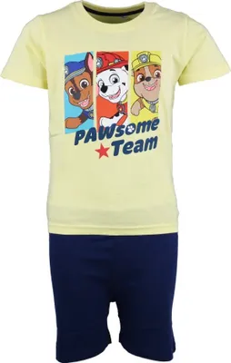 Produktbild von Paw Patrol Jungen Kinder Schlafanzug Pyjama – Gelb / 122