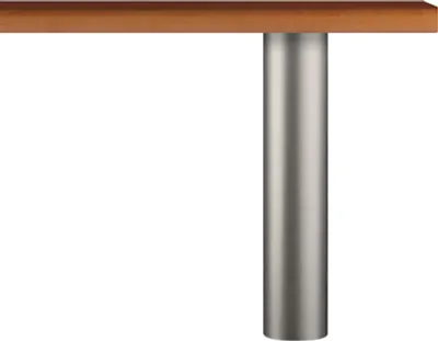 Produktbild von Naber Standard 10/72. Stützfuß, edelstahlfarbig  - Trag-/Stützelement