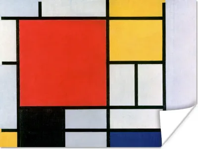 Produktbild von MuchoWow® Poster Kunst - Mondrian - Alte Meister 120x90 cm - Wandbild