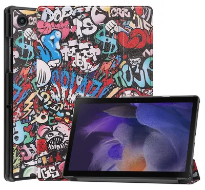 Produktbild von Für Samsung Galaxy Tab A8 10.5 2021 3folt Wake UP Smart Cover Tasche Motiv 2 Neu