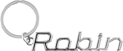 Productafbeelding van Cool car keyrings - Auto sleutelhanger met naam Robin