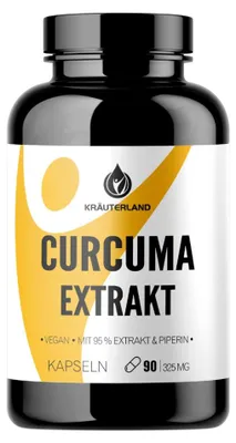 Produktbild von Kurkuma Kapseln Extrakt - vegan - 90 Stück