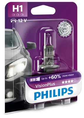 Obrázek produktu pro Philips 12258VPB1 H1 VisionPlus 55 W v blistru