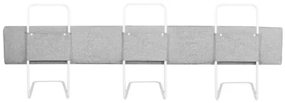 Productafbeelding van QEENTOE Bedhek, valbeveiliging, schuimrubberen bedhek voor kinderbed, antislip, wasbare hoes, geschikt voor baby's en peuters, grijs, 200 cm