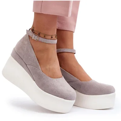 Produktbild von Damen Keil Espadrilles Grau Malla 40