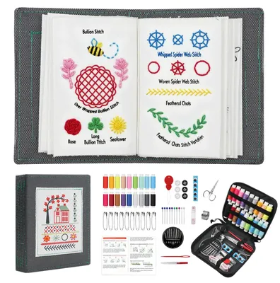 Stickbuch für Anfänger und Erwachsene, DIY-Stickset, 86 Teile