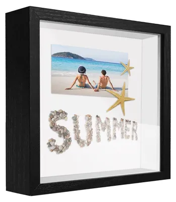 Image de Omgoods - Cadre photo 3D pour objets, 25 x 25 cm, profondeur 3 cm