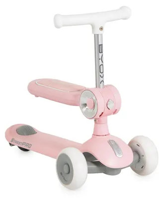 Obrázok produktu pre Byox StreetPro Pink – detský odrážadlo 2 v 1 s osvetlením a zvukom