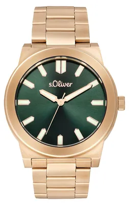 Produktbild von s.Oliver Herren Uhr Armbanduhr Edelstahl gold 2037713