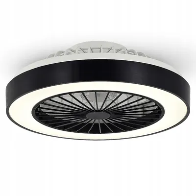 Produktbild von XUDO Deckenventilator mit LED-Licht 36 W, dimmbar, App, Fernbedienung, schwarz