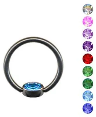 Produktbild von BCR Klemmkugel Ring: Lippenbändchen Klemmring Piercing flach Pink 6 mm