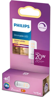 Immagine prodotto di LED G4 2.1W (20W) 12V 210lm Dimmerabile Bianco caldo