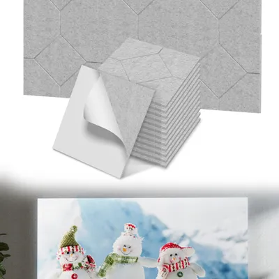 Produktbild von UISEBRT 12x Akustikplatten 30x30cm Rhombus Hellgrau, Schallschutz Wandpaneele, Hochdichte Schalldämmung, Schallabsorber für Heimkino Studio Büro