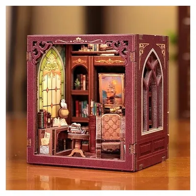 Obrázek produktu pro 3D puzzle, Mini knižní stůl Gentlemans Lounge, Cartartem, dřevo