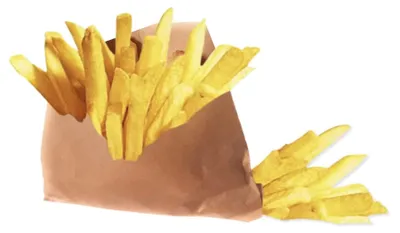 Papiertüten für Pommes, 12x12 cm, 250 Stück