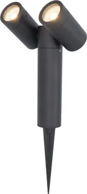 Produktbild von hoftronic LED Gartenstrahler Doppel 8W 690lm 4000K IP65 Schwarz