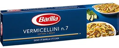 Produktbild von 20x Pasta Barilla Vermicellini Nr. 7 italienisch Nudeln 500 g pack spaghetti