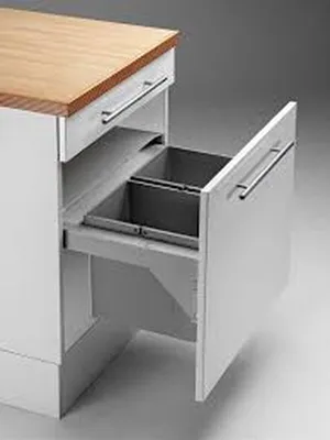 Produktbild von Pyramis Abfallsammler Frontauszug 60cm 2-fach 038002301