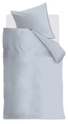 Produktbild von Ambiante Bettwäsche DE AMB Baumwolle Uni Light Blue 135x200 Hellblau