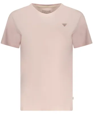 Produktbild von Rosa Damen T-Shirt aus Baumwolle - Regular Fit, kurzarm