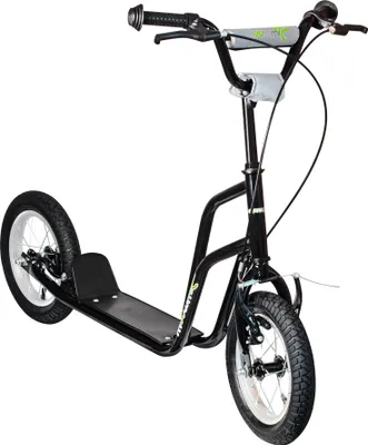 Produktbild von muuwmi Roller Fun AIR – 12 Zoll Luftbereifung, Stahlrahmen, V-Bremse, Lenker höhenverstellbar, inkl. Ständer, schwarz