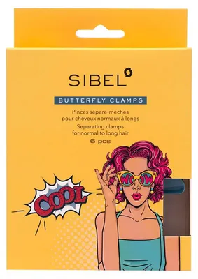 Immagine prodotto di Sibel Butterfly Clamps 6 pcs  - clips per capelli