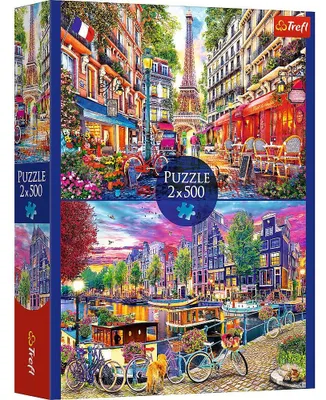 Produktbild von Trefl Puzzle-Set Europäische Hauptstädte, 2X500 Teile