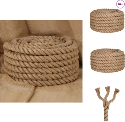 Produktbild von vidaXL Juteseil 10 m Länge 40 mm Stärke -  Seile