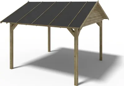 Immagine prodotto di Gazebo da giardino in legno pergola 4.04x4.17 m - Impregnata