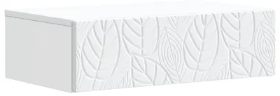 Produktbild von Wandmontierter Beistelltisch Weiß 59 x 34,5 x 17 cm