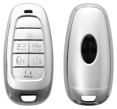 Produktbild von kwmobile Schlüsselhülle für Hyundai 7-Tasten Ioniq 5 Tucson NX4 Santafe Hülle - Autoschlüssel Schlüssel Hülle aus TPU Silikon - Schlüsselschutz