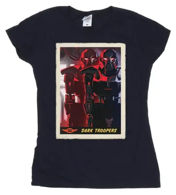 Imagen del producto de Camiseta para mujer de Star Wars, "The Mandalorian", modelo BI43239 (talla M), color azul marino