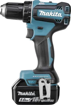 Produktbild von Makita DDF485RTJ3, Handbohrmaschine, Ohne Schlüssel, Schwarz, Blau, 1,3 cm, 1900 RPM, 3,8 cm