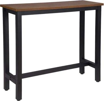 Obrázok produktu pre Obdĺžnikový stôl tmavohnedý/čierny 120 x 40 x 100 cm, robustný