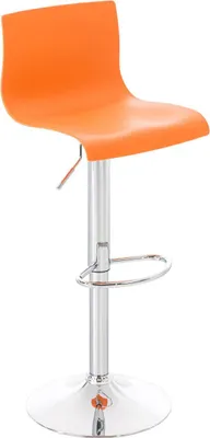 Produktbild von CLP Barhocker Hover Kunststoff mit Metall-Gestell orange Material Gestell Metall in Chromoptik